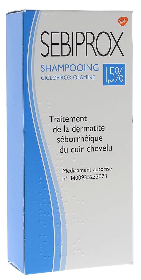 Sebiprox 15 Shampooing Dermite Séborrhéique Traitement De La