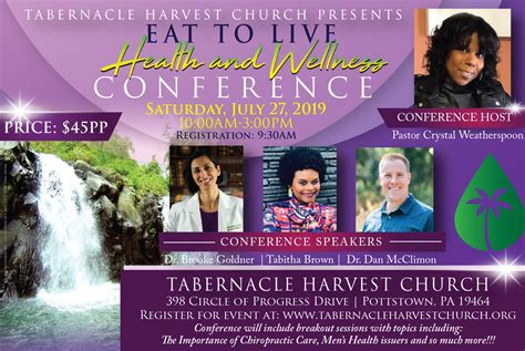 Eat To Live Health And Wellness Conference
