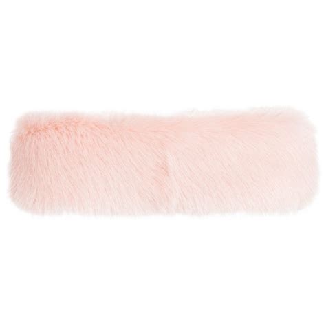 Girls Dusky Pink Faux Fur Headband From Helen Moore Soft Feel And Luxurious This Wide Headband