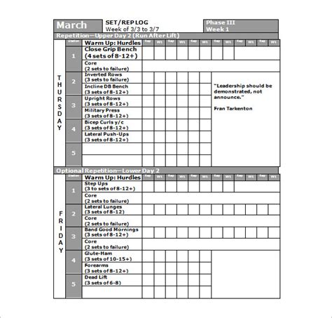 After a few weeks, you can add lightweight exercises. Workout Plan Template Excel - printable receipt template