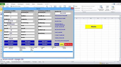 Gibt es eine option, für eine wochenübersicht (zum beispiel in einem teamplan), in. 3_Rechnungsprogramm in Excel selber erstellen ...