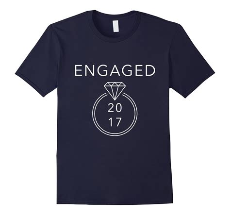 Engaged Established 2017 Cute Newly Engaged Couple Tshirt Cl Colamaga