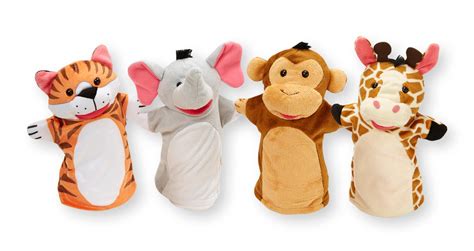 Melissa And Doug Zoo Friends Hand Puppets Puppet Sets