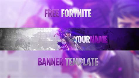 Free Best Fortnite Youtube Banner Template 2018 How To Edit Youtube