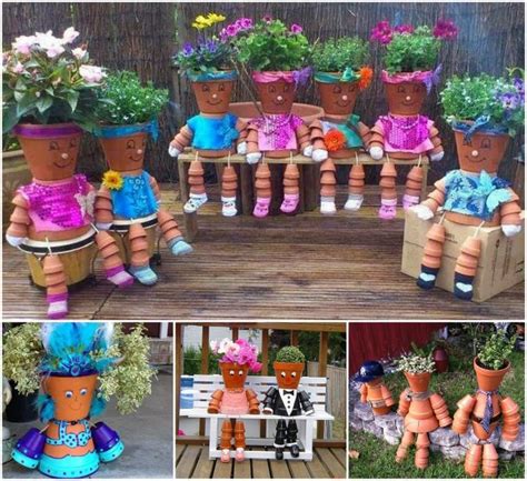 How To Make Diy Clay Pot People Instructions The Whoot Les Gens