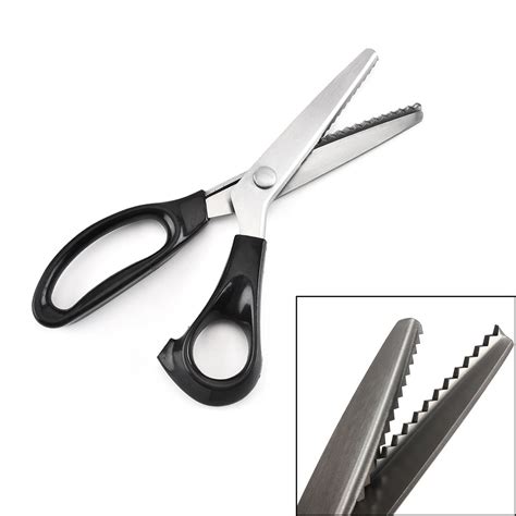 Stainless Steel Pinking Shears Professional Fabric Crafts Dressmaking Cut Scissors Sewing