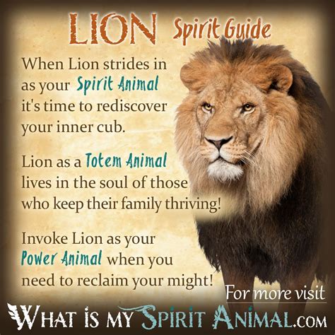 Un Lion Peut Il être Un Animal Spirituel