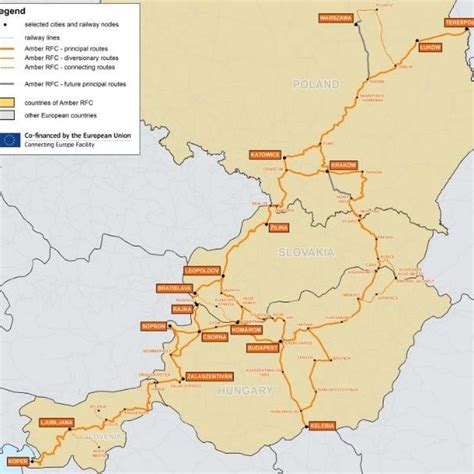 Main Freight Corridors Through Europe Source Download Scientific