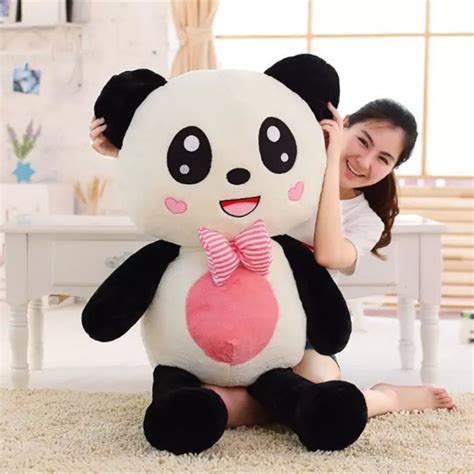 Panda Plush Toy Panda Doll With Bow Tie 100cm Big Size 40 Panda Soft