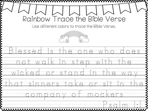 52 Psalms For Kids Bible Verse Trace And Color Made By Teachers