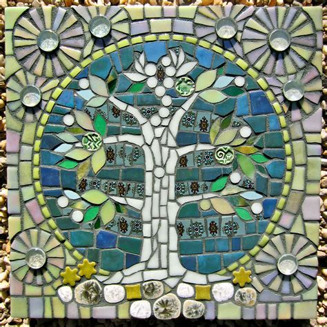 Tree Of Life Tree Mosaic Mosaic Artwork Mosaic Garden Art