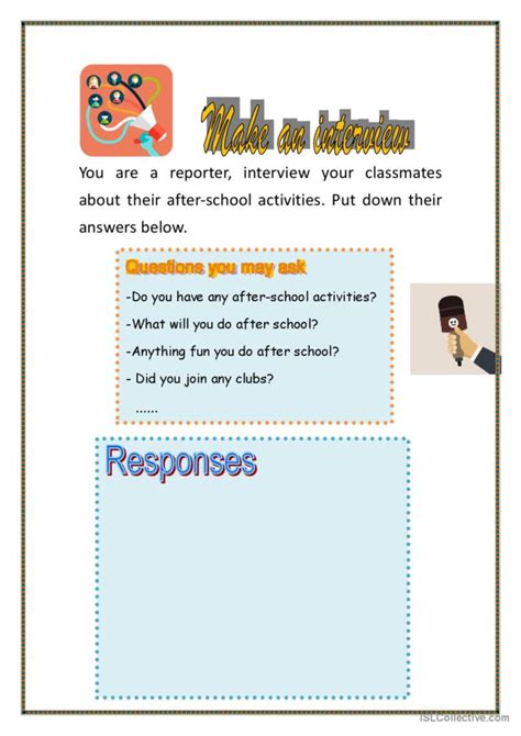 After School Activities English Esl Worksheets Pdf And Doc