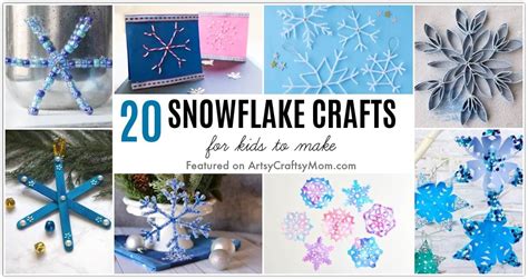 20 Stunning Snowflake Crafts For Kids