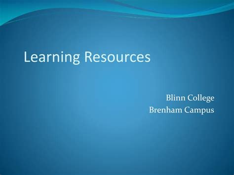Ppt Learning Resources Powerpoint Presentation Free Download Id