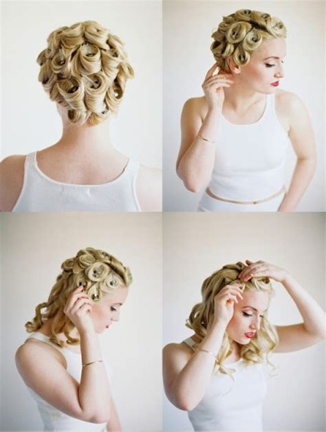 Elegant Diy Pin Curls For Retro Weddings Weddingomania