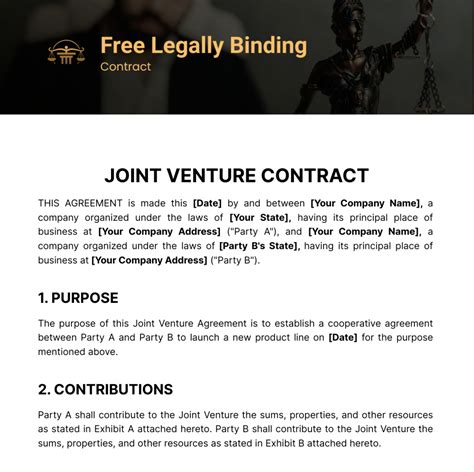 Legally Binding Contract Template Edit Online And Download Example
