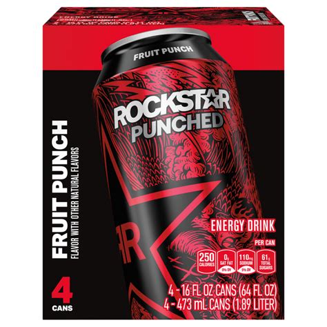 Save On Rockstar Punched Energy Drink Fruit Punch 4 Pk Order Online