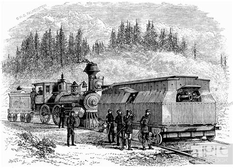 Historical Drawing Us American History 19th Century Steam Locomotive
