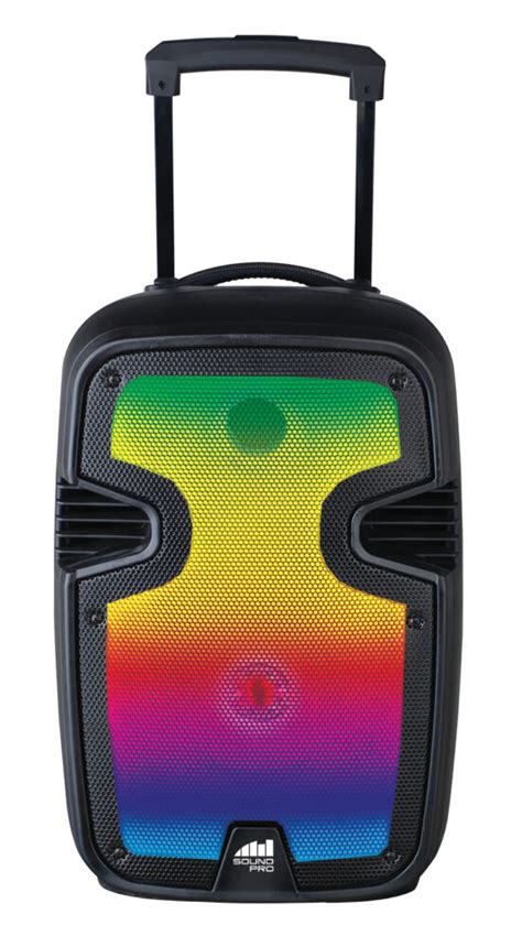 Portable 12″ Bluetooth Blaze Party Speaker With Full Glow Disco Lights