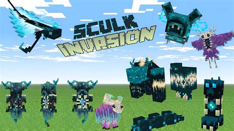 Minecraft Pe Sculk Invasion Mod And Addon Youtube