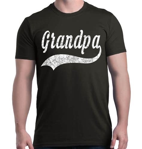 Shop4ever Mens Grandpa Classic Baseball Fathers Day Graphic T Shirt