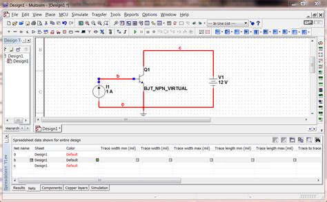 Multisim Tutorial Using Bipolar Transistor Circuit Simulation — Circuit