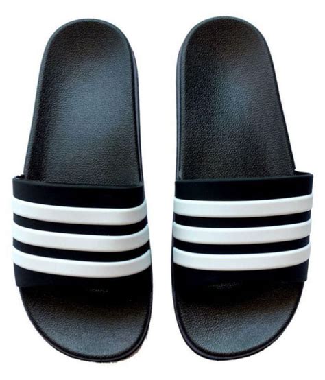 Adidas Black Slides Price In India Buy Adidas Black Slides Online At