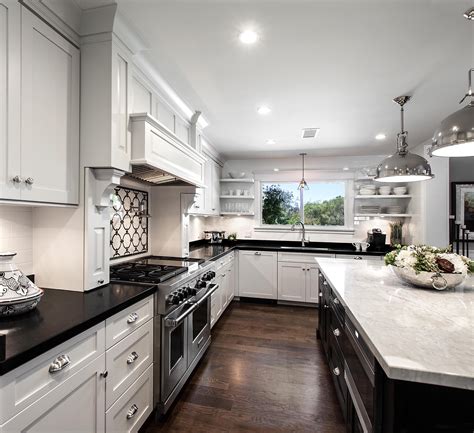 Quality, competitively priced kitchen cabinets & bathroom cabinets. White Kitchen Cabinets with Black Countertops | DeWils ...