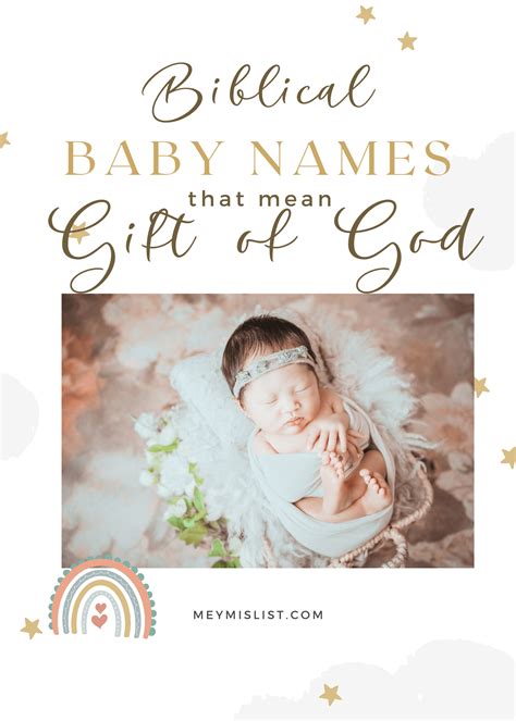 100 Beautiful Biblical Baby Names Meaning Gift From God MeymisList