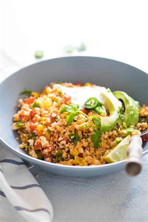 Low Carb Mexican Cauliflower Rice Really Healthy Foods