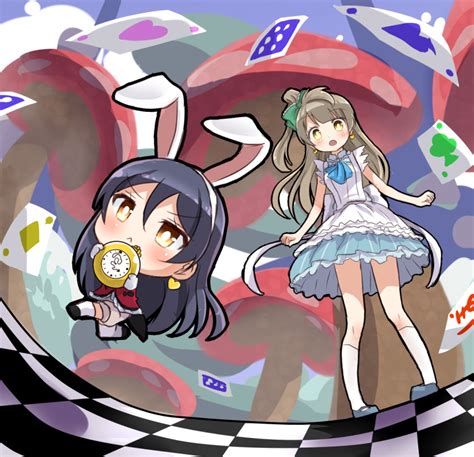 Shipii Jigglypuff Alice Alice In Wonderland Minami Kotori Sonoda Umi Spade White Rabbit