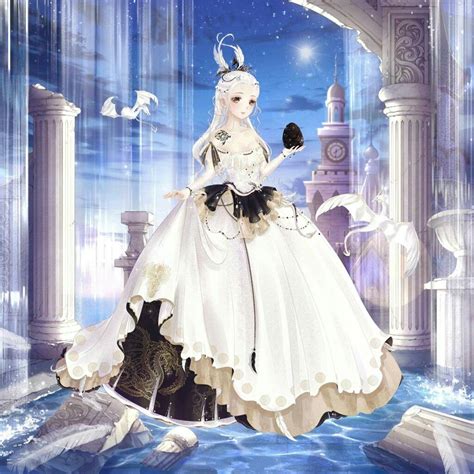 Fantasy Dress Anime Fantasy Fashion Design Template Kleidung Design