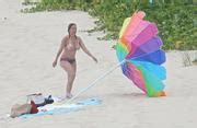Marilyn Milian Topless At A Beach In The Caribbean July Lq