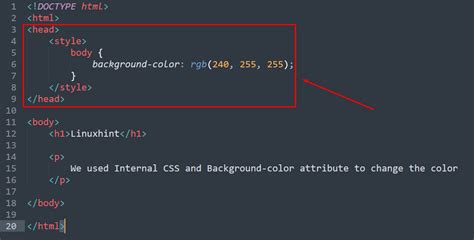 How To Change Background Color In Html