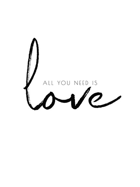 Um Leck Ilustrace All You Need Is Love Posters Cz