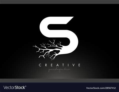Letter S Design Logo With Creative Tree Branch S Vector Image