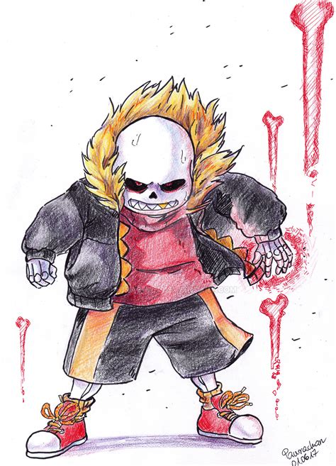 Fell Sans Ready To Attack By Paurachan On Deviantart