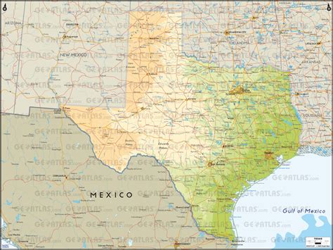 Texas Physical Map