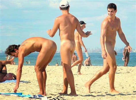 Bulge Naked Jock Foreskin Nude Beach