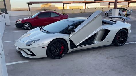 Lamborghini Aventador S Racing Exhaust With Custom Spoiler Youtube