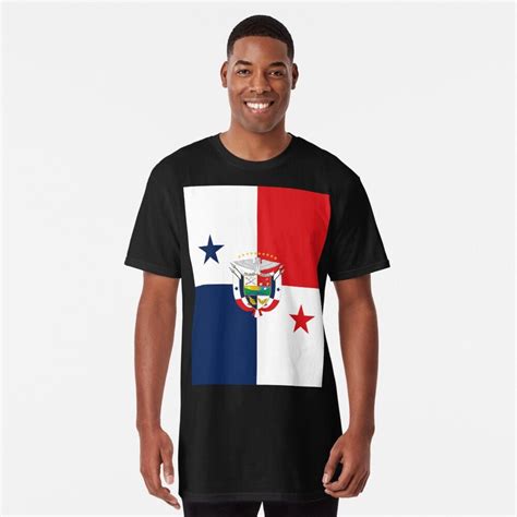 Republic Of Panama Flag Coat Of Arms Long T Shirt By Haveuaflag