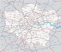 Map of Greater London districts and boroughs – Maproom