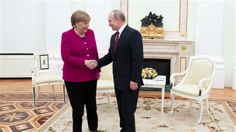 russia s putin germany s merkel hold talks in moscow