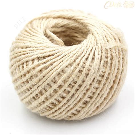 50 Meterslot Hemp Rope Natural Jute Twine T Box String Rope 15mm