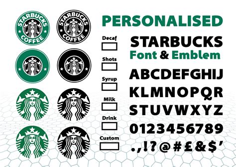 Starbucks Font And Logo Svgpngdxfstarbucks Font And Logo Bundle Svg