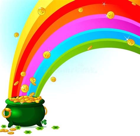Rainbow With Pot Of Gold Clipart At Getdrawings Free Download