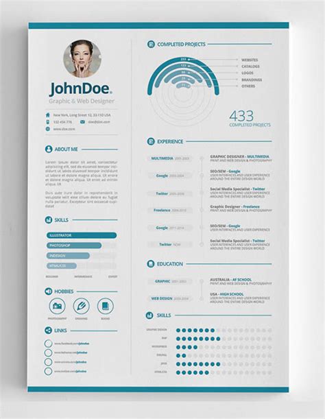 Infographic Resume Template Free