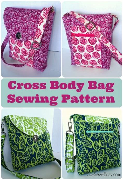 Cross Body Bag Pdf Sewing Pattern Cross Body Bag Pattern Bag