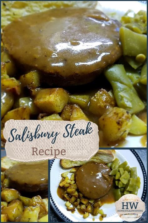 Tender, juicy beef patties in creamy mushroom gravy. Salisbury Steak | Recipe | Food recipes, Salisbury steak ...