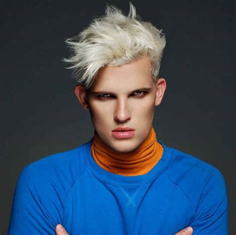 30 Dazzling Platinum Blonde Hairstyles For Men